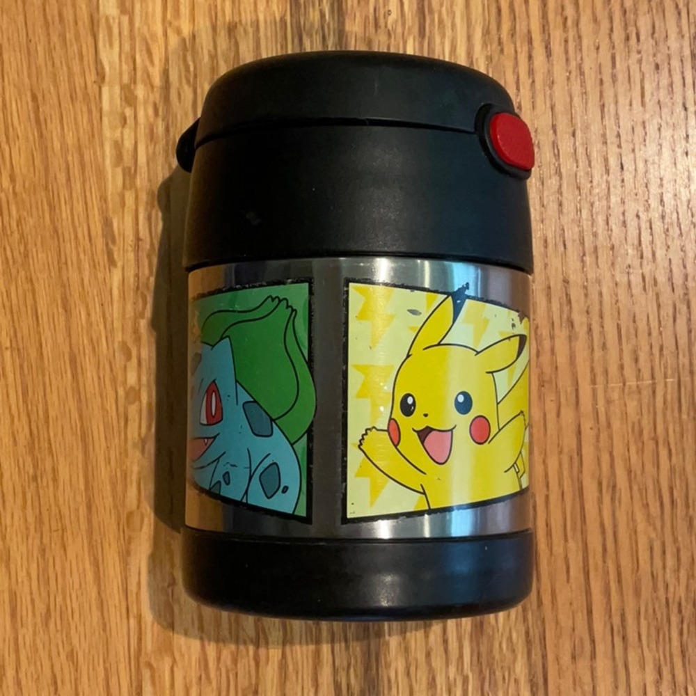 Fountained 12-oz Pokemon stainless 12-oz food thermos with Pikachu & friends.